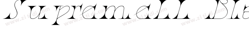 SupremeLL BlackItali字体转换